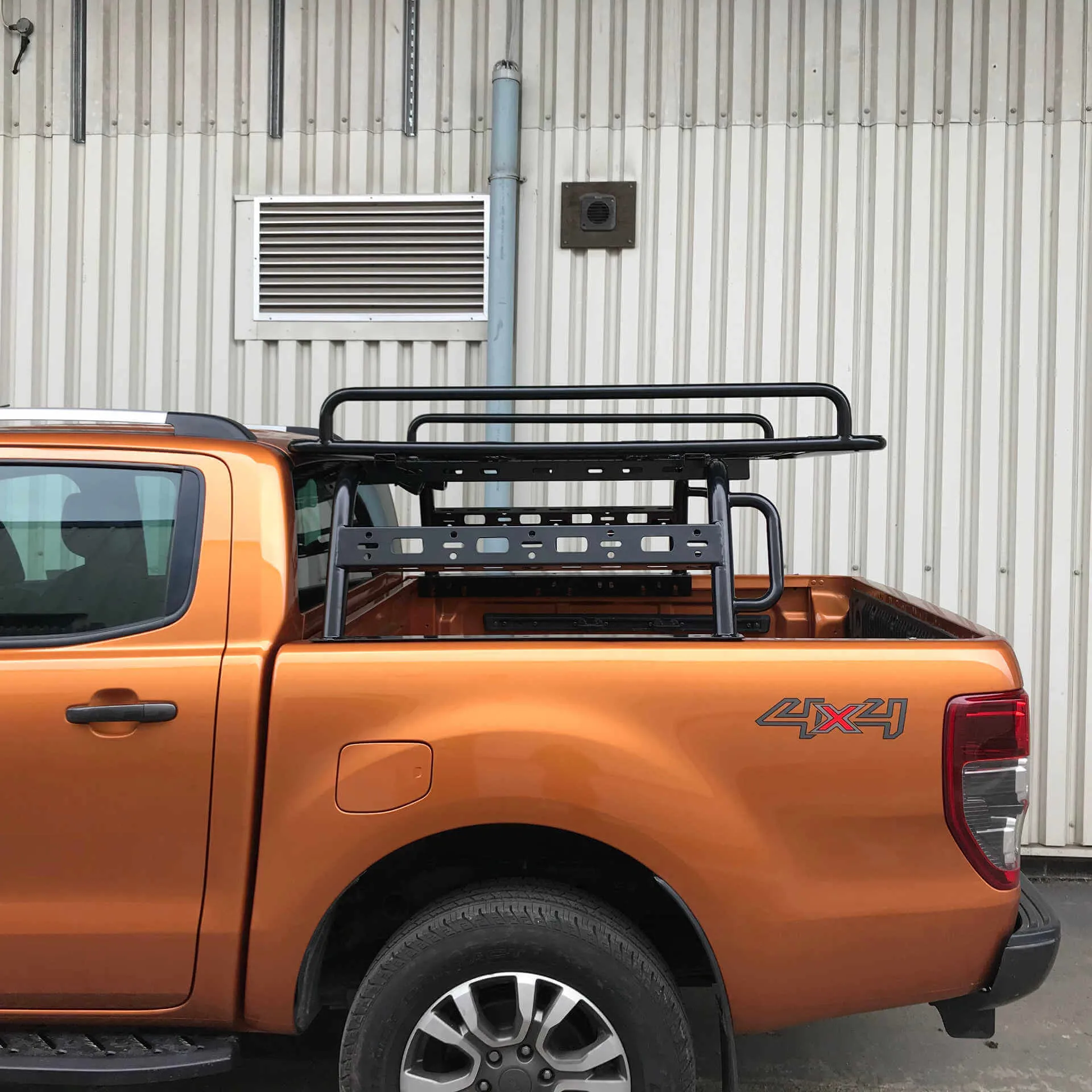 Adjustable Load Bed Cargo Frame with Side Rail Rack for Ford Ranger 2022 