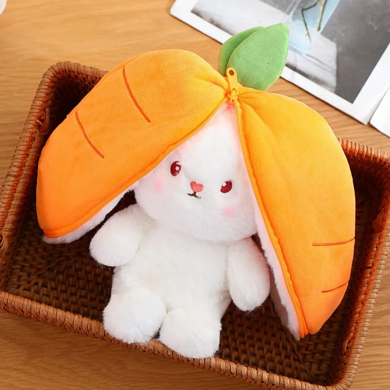 Adorable Carrot Bunny Plush Toy