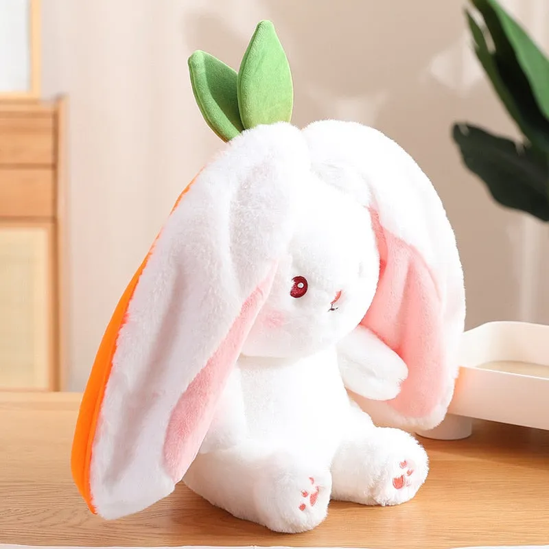 Adorable Carrot Bunny Plush Toy