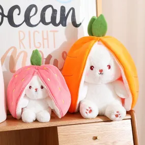 Adorable Carrot Bunny Plush Toy