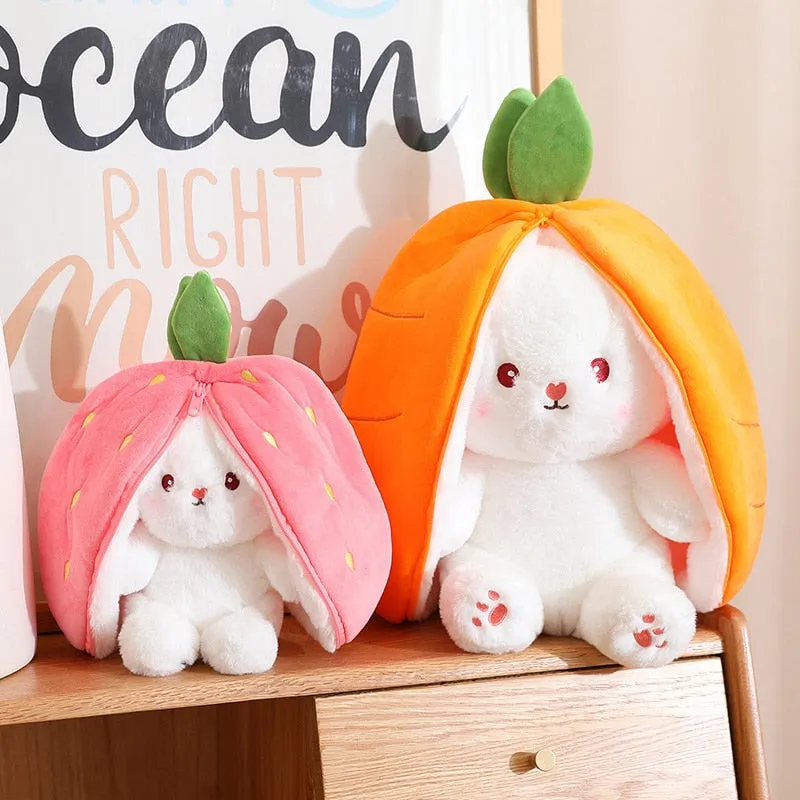 Adorable Carrot Bunny Plush Toy