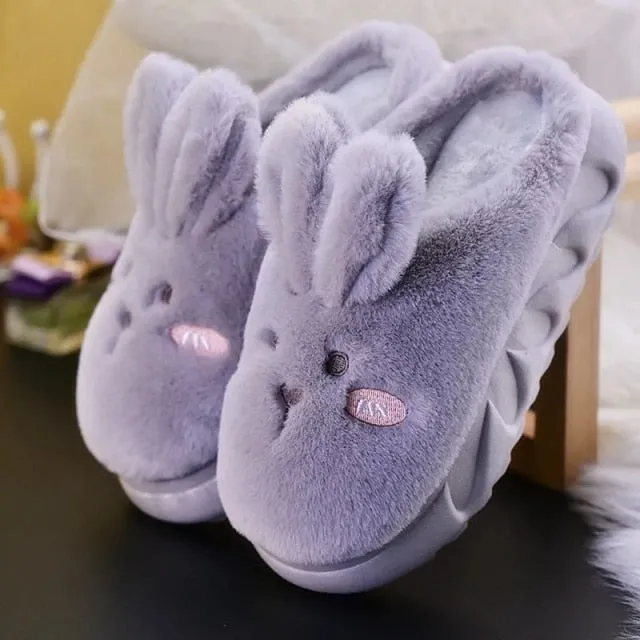 Adorable Platform Bunny Slippers