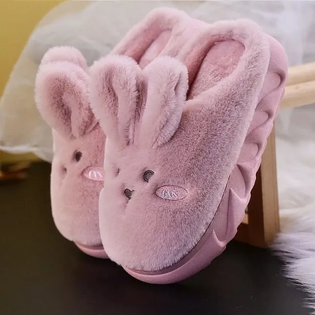 Adorable Platform Bunny Slippers