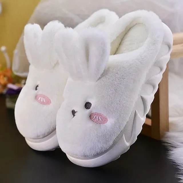 Adorable Platform Bunny Slippers