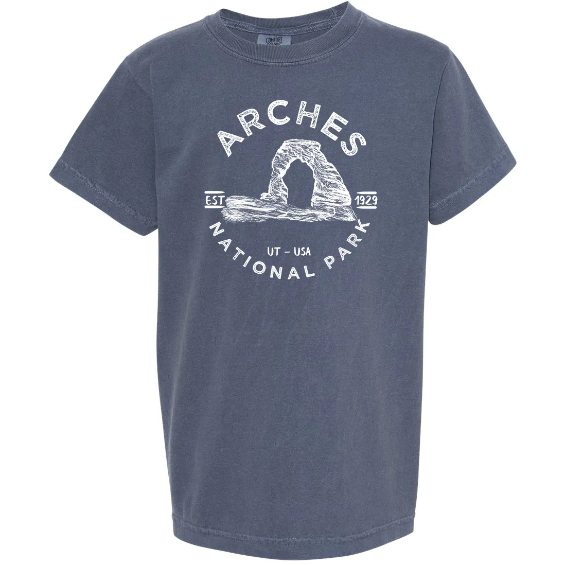 Arches National Park Youth Comfort Colors T shirt