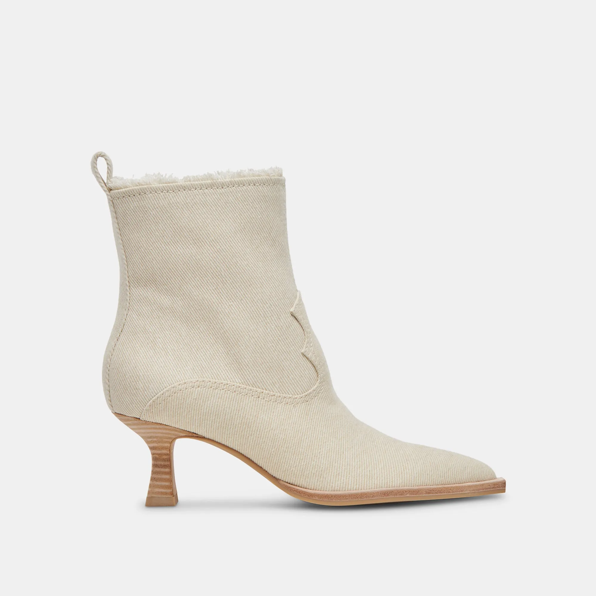 AUSTIN BOOTS IVORY DENIM