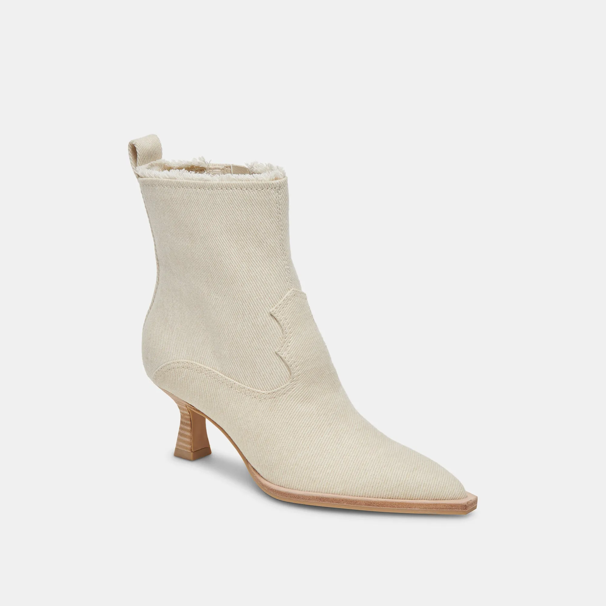 AUSTIN BOOTS IVORY DENIM