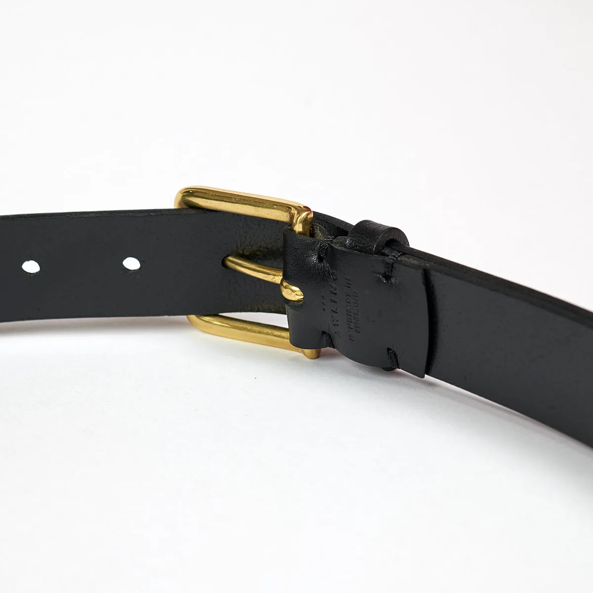 Awling Pitch Black & Polished Brass Foster Belt