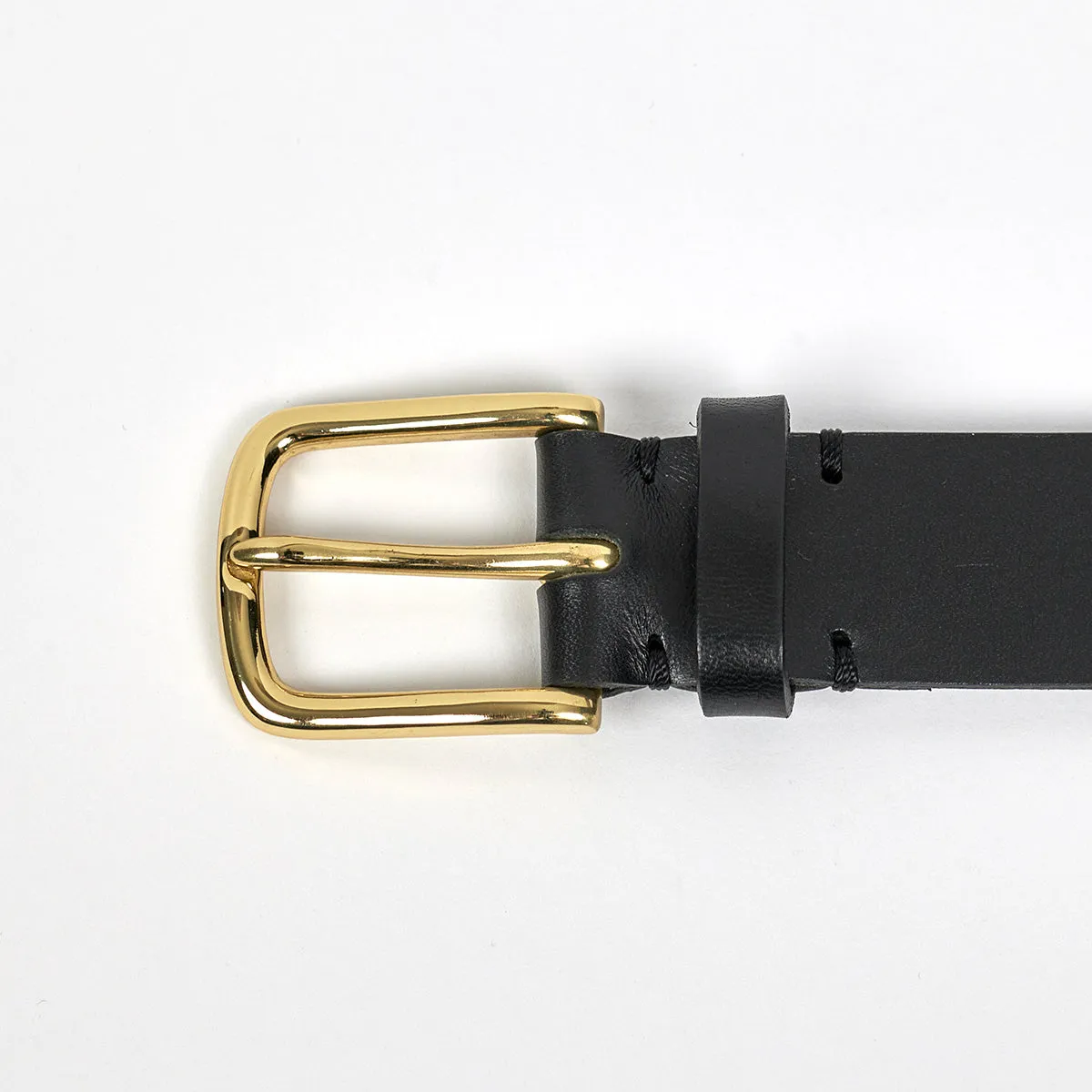 Awling Pitch Black & Polished Brass Foster Belt