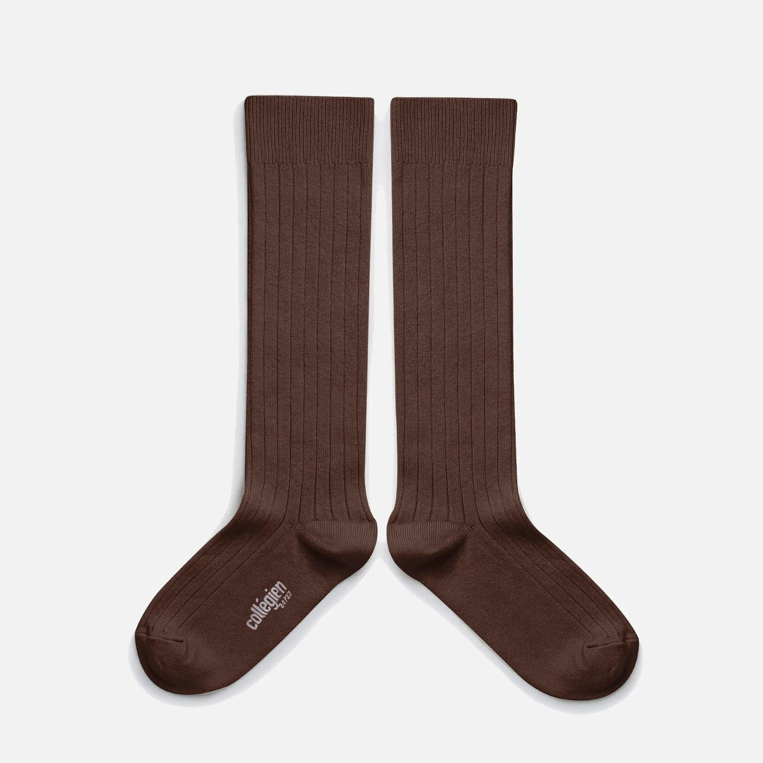 Babies & Kids Cotton Knee Socks - Chocolate