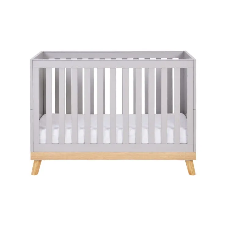 Babymore Mona Mini Cot Bed - Grey