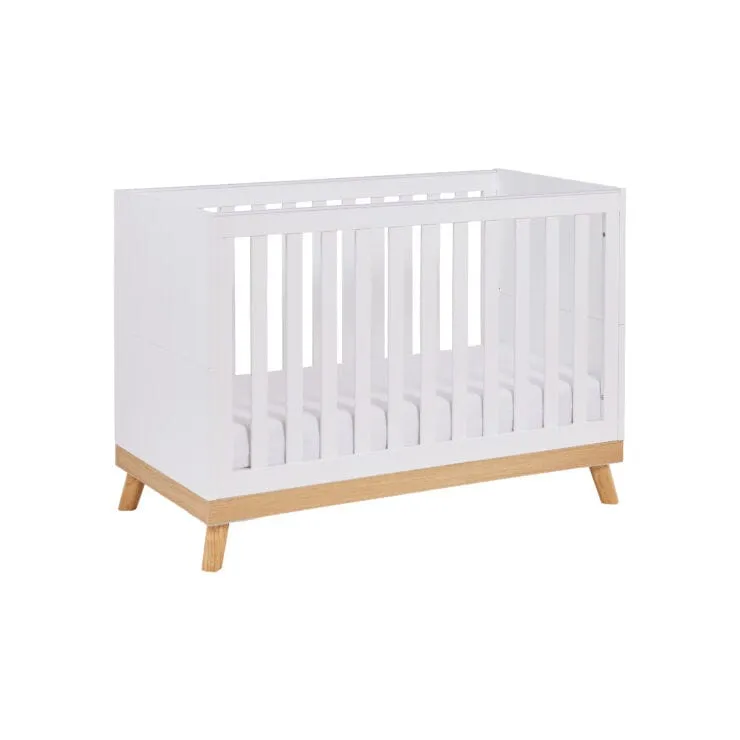 Babymore Mona Mini Cot Bed - White