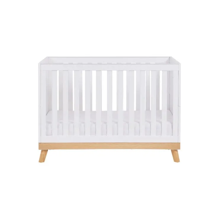 Babymore Mona Mini Cot Bed - White