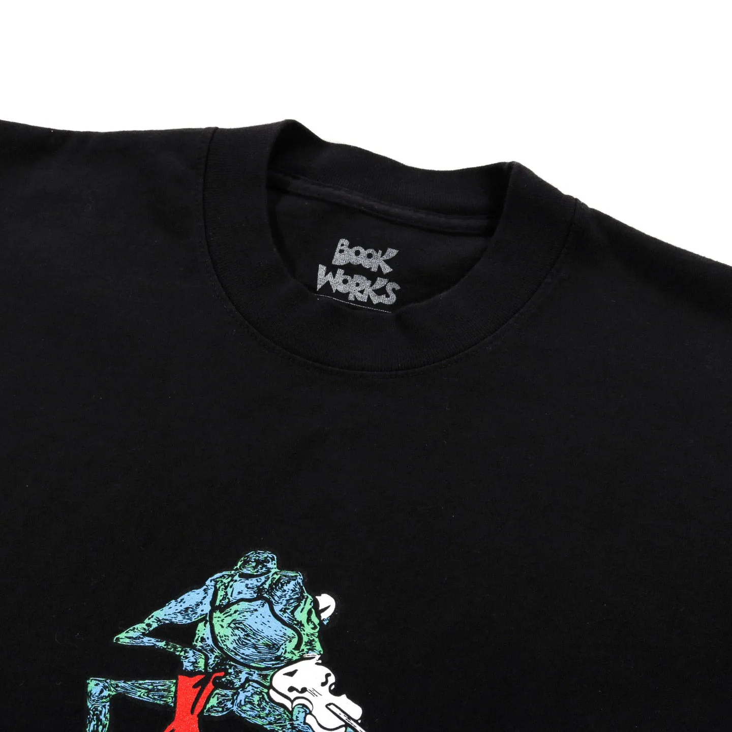 BOOK WORKS FROG TEE BLACK