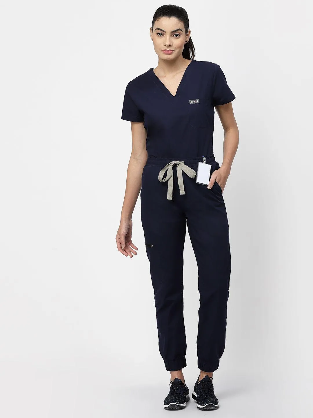 Classic Jogger Pant Scrub - (Navy Blue) (Women's)