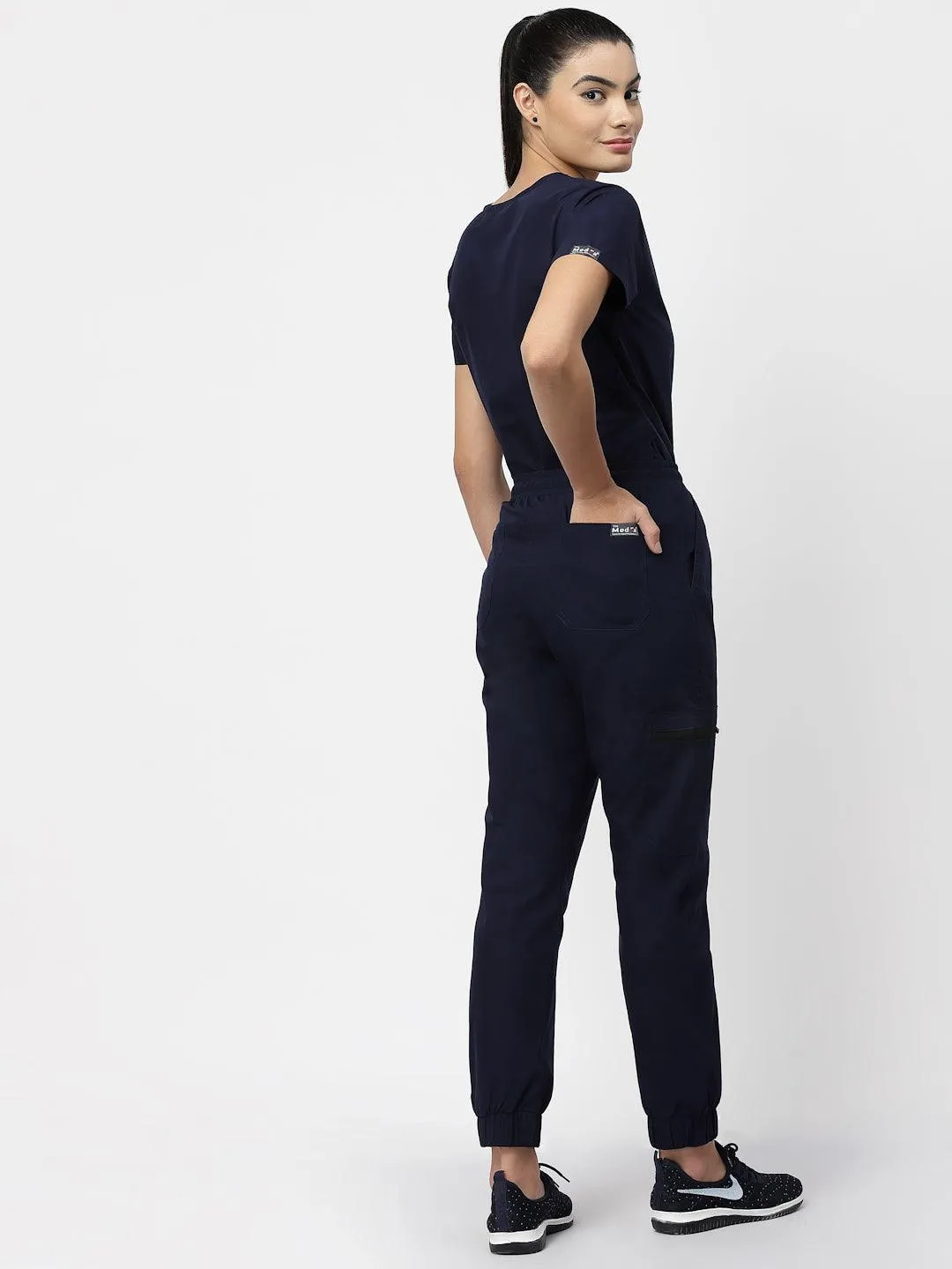 Classic Jogger Pant Scrub - (Navy Blue) (Women's)