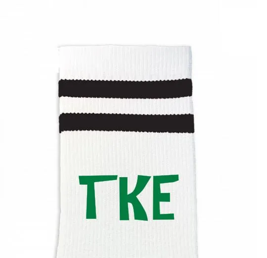 Custom Design Striped Crew Socks - Large