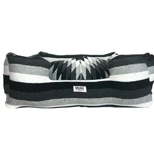 Diamante Bumper Bed- Black/White/Grey