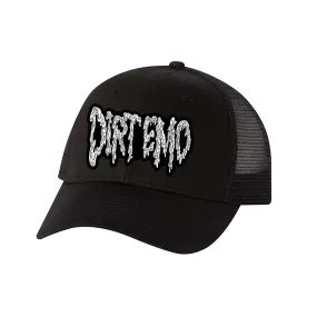 Dirt Emo White Slime Woven Patch Trucker Hat