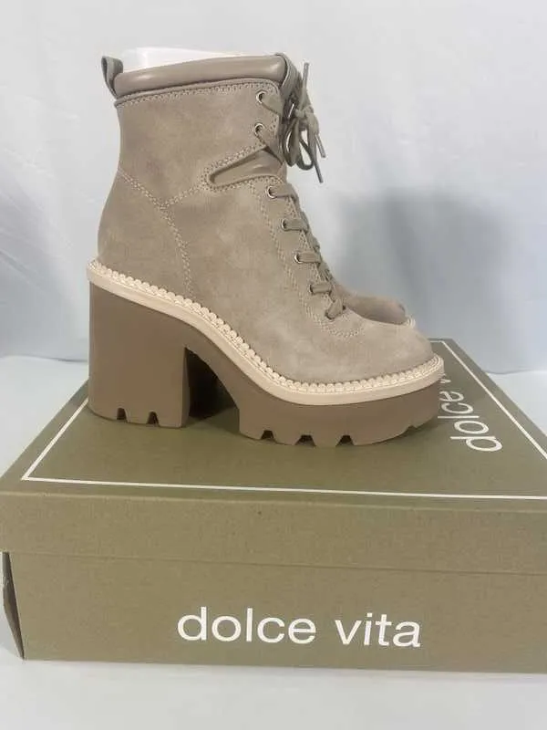 DOMMIE BOOTS TAUPE SUEDE - re:vita