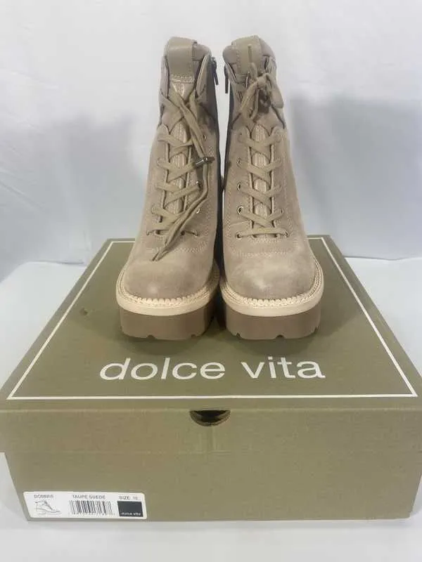 DOMMIE BOOTS TAUPE SUEDE - re:vita