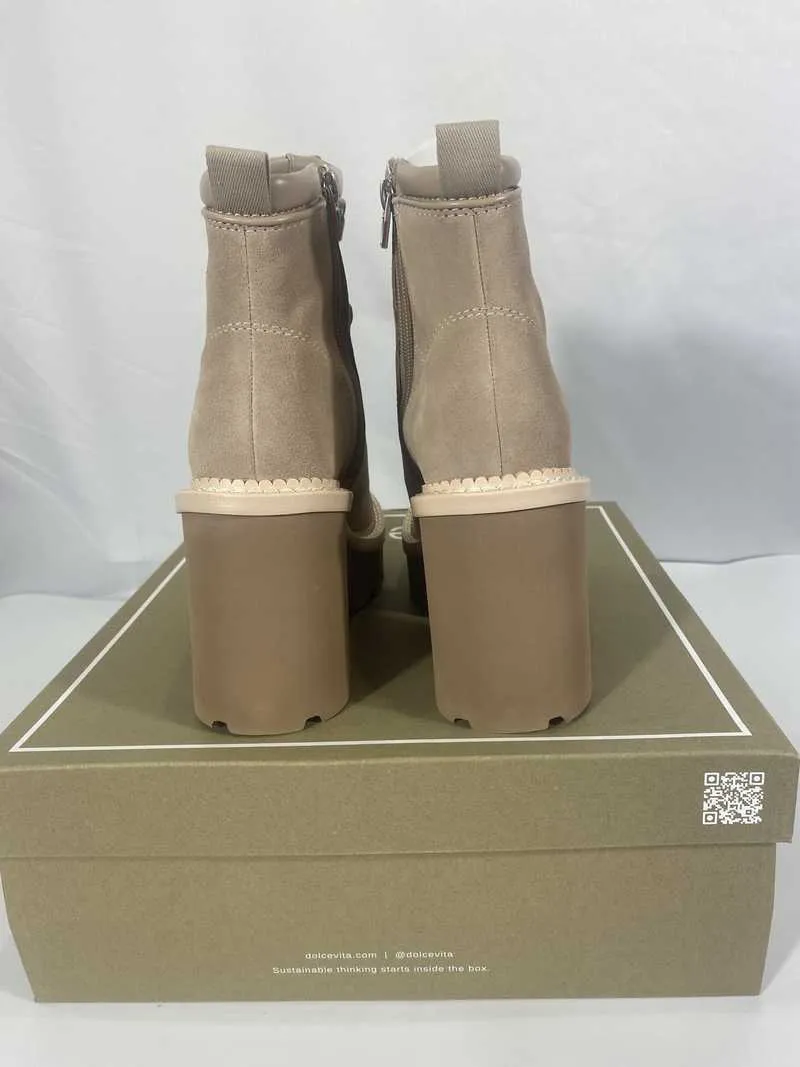 DOMMIE BOOTS TAUPE SUEDE - re:vita