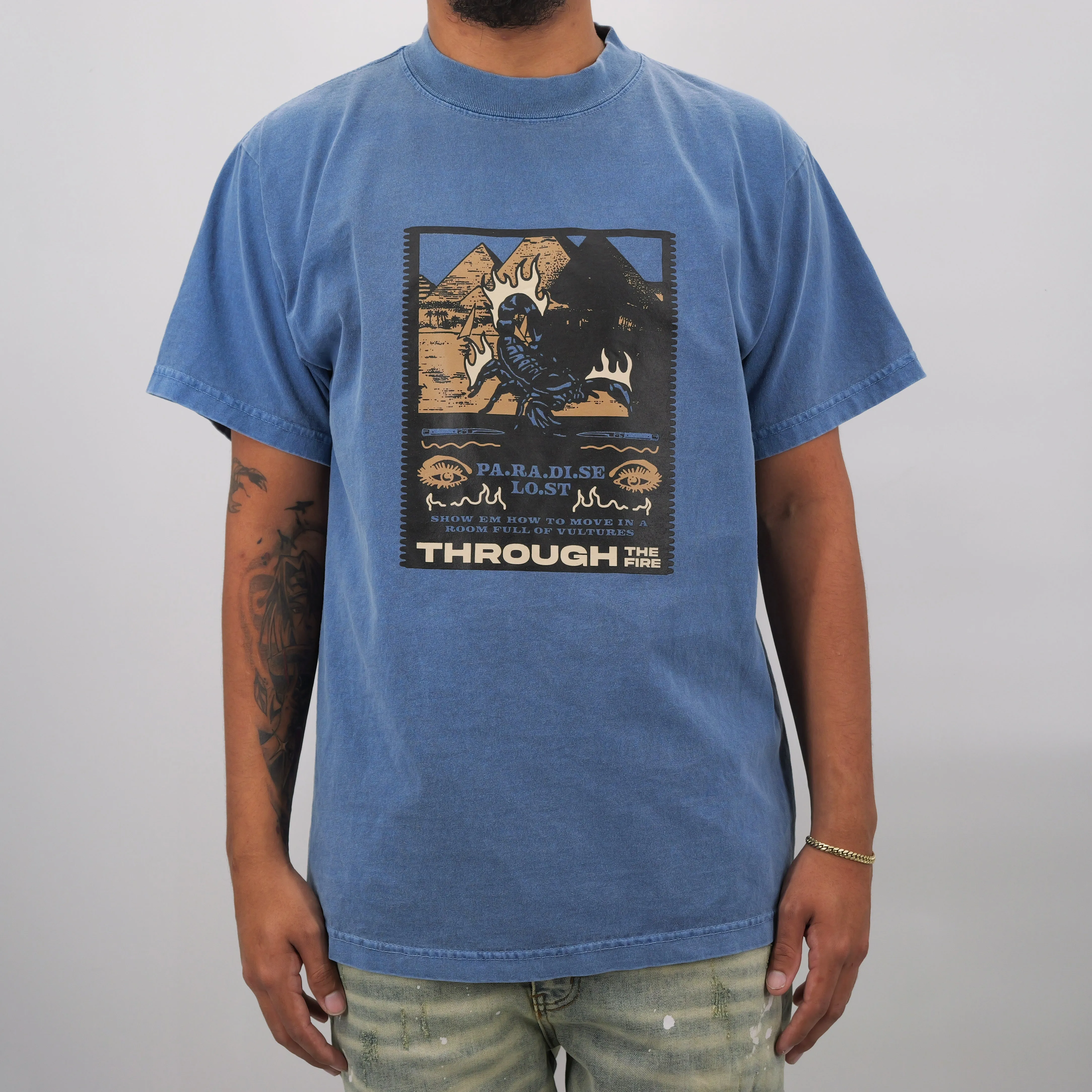 EYE SEEING TRUTH PREM TEE DENIM