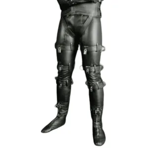 Fetish Wear Bondage Leather Pants for Men