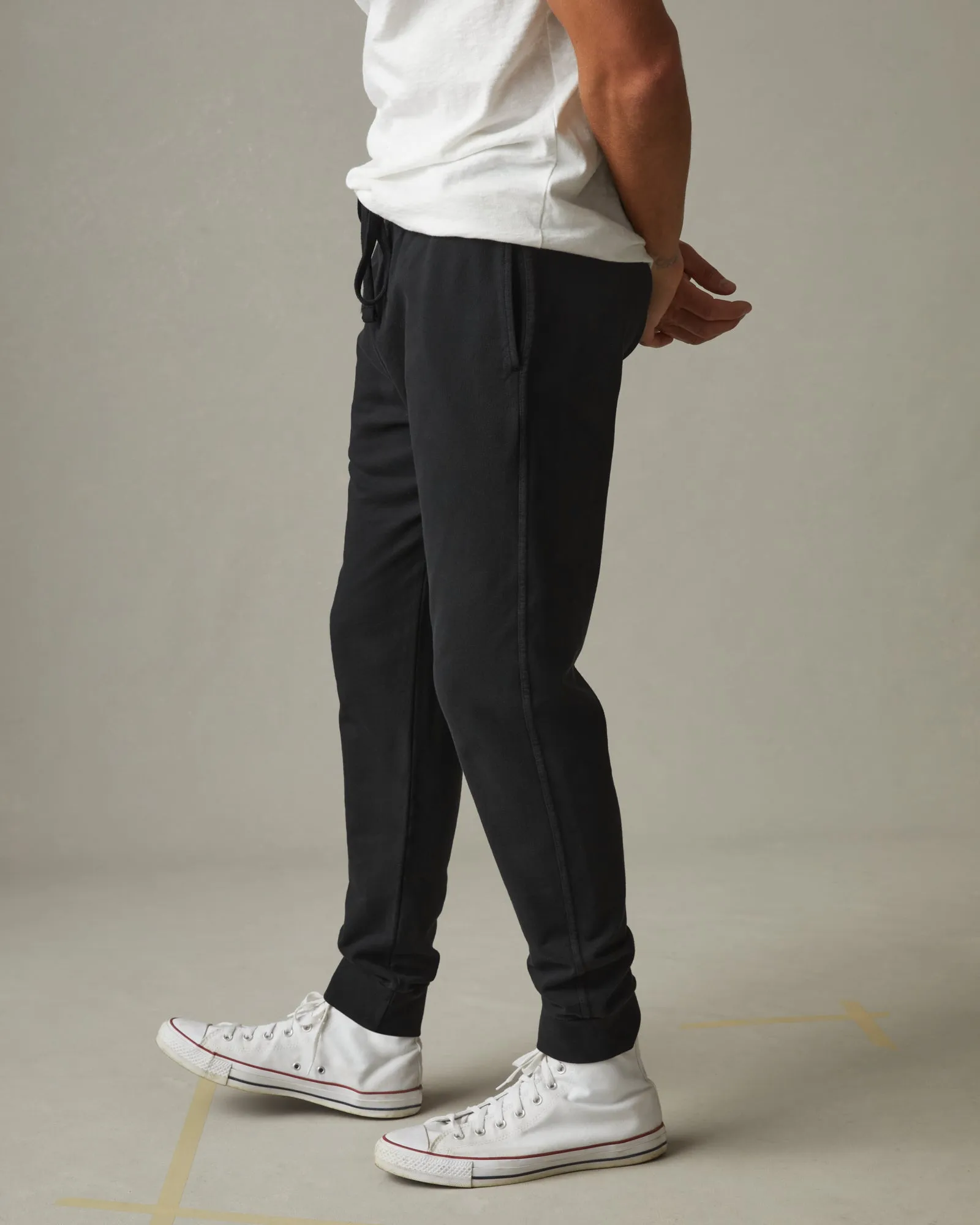 French Terry Jogger - Black