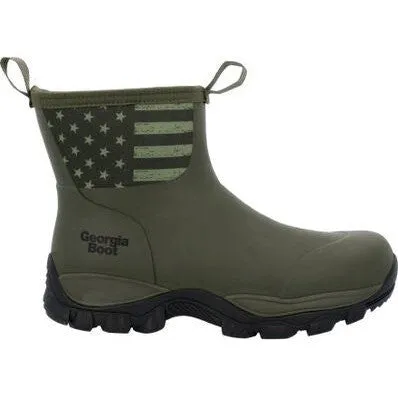 Georgia Men's GBR 8 WP Mid Rubber Work Boot - Dark Green - GB00631