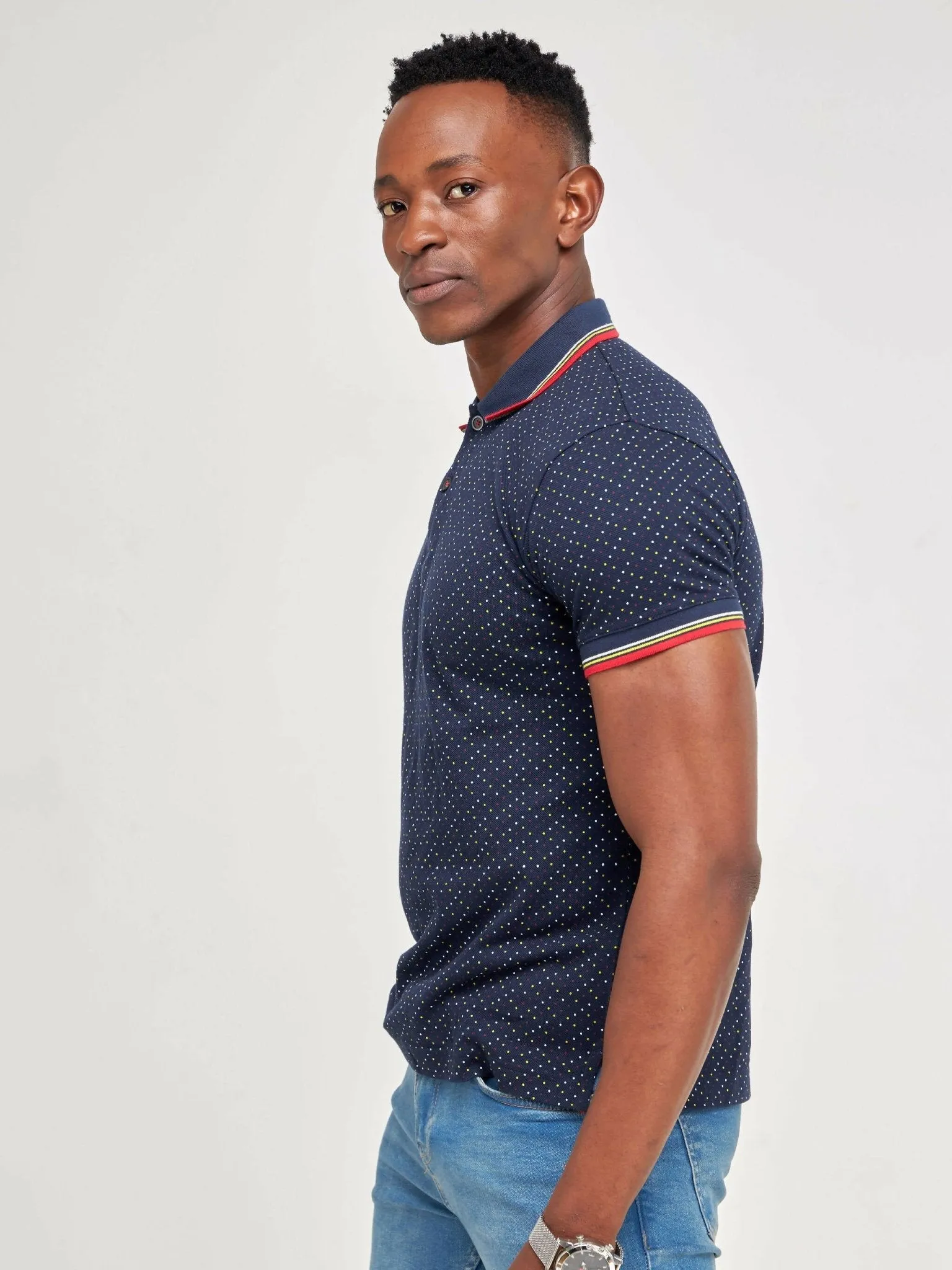 Hessed Unisex Polo T-Shirts - Navy