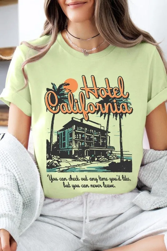 Hotel California Beach Summer Graphic T Shirts