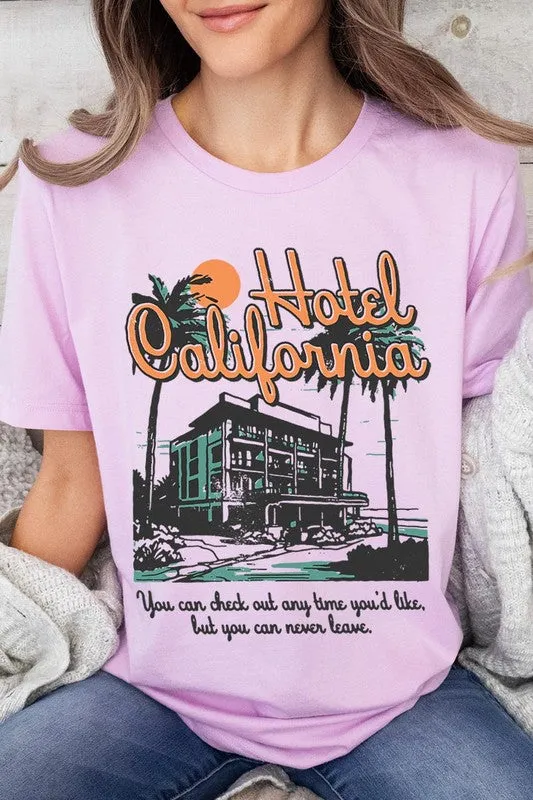 Hotel California Beach Summer Graphic T Shirts