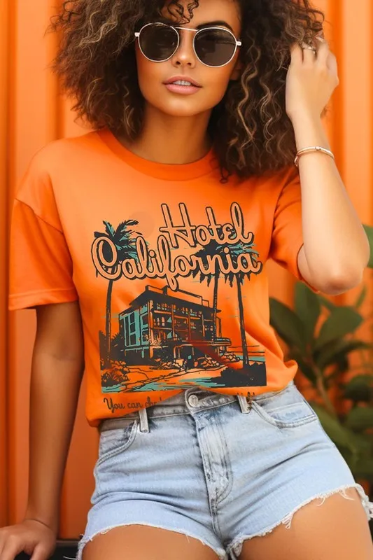 Hotel California Beach Summer Graphic T Shirts