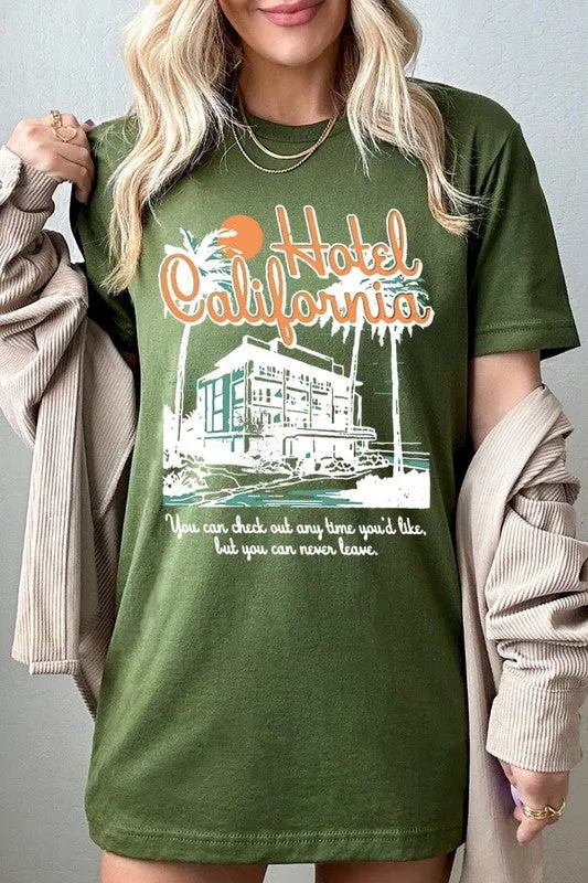 Hotel California Beach Summer Graphic T Shirts