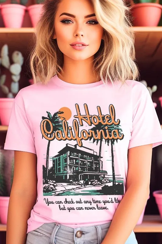 Hotel California Beach Summer Graphic T Shirts