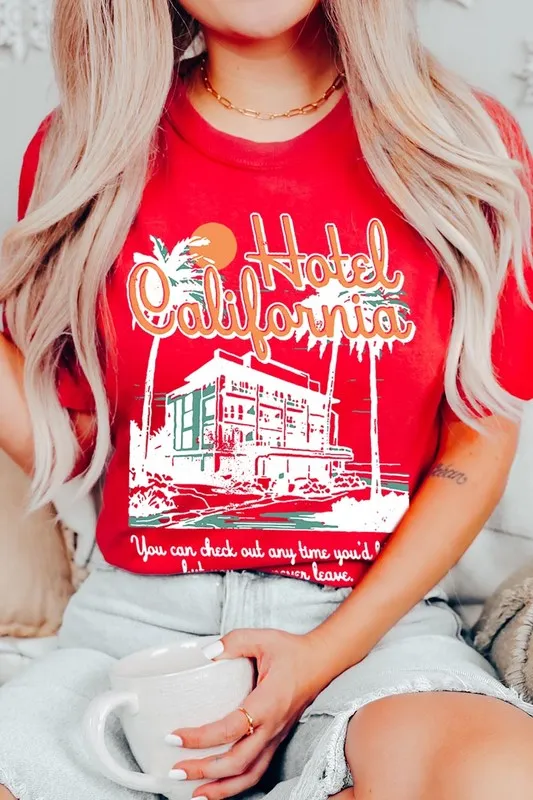 Hotel California Beach Summer Graphic T Shirts