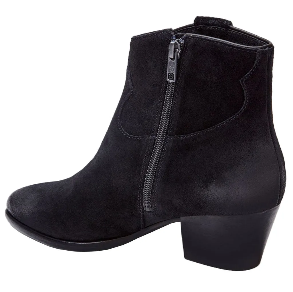 Houston Suede Leather Women's Heeled Ankle Boots