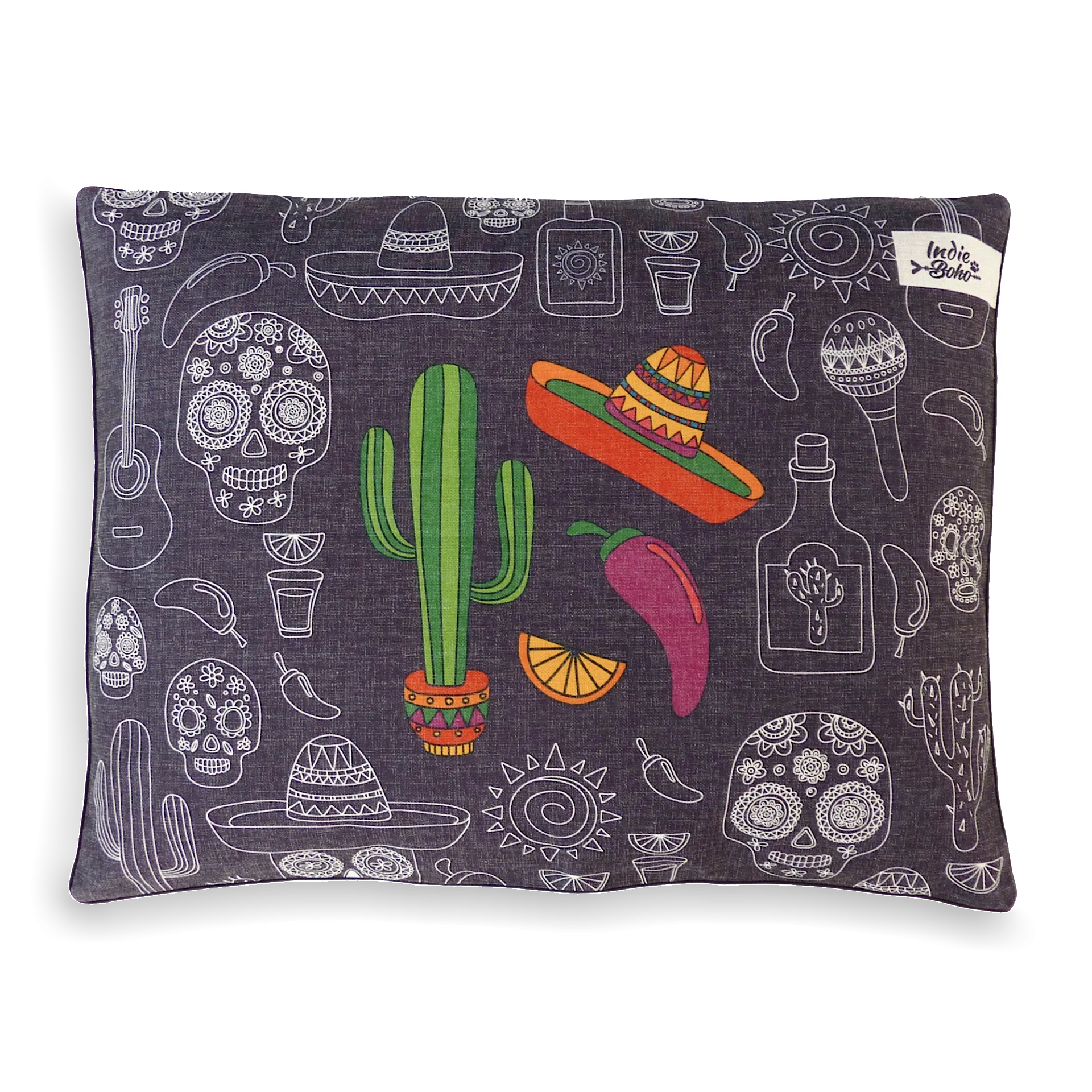 Indie ECO Pet Beds - Mexican Skulls