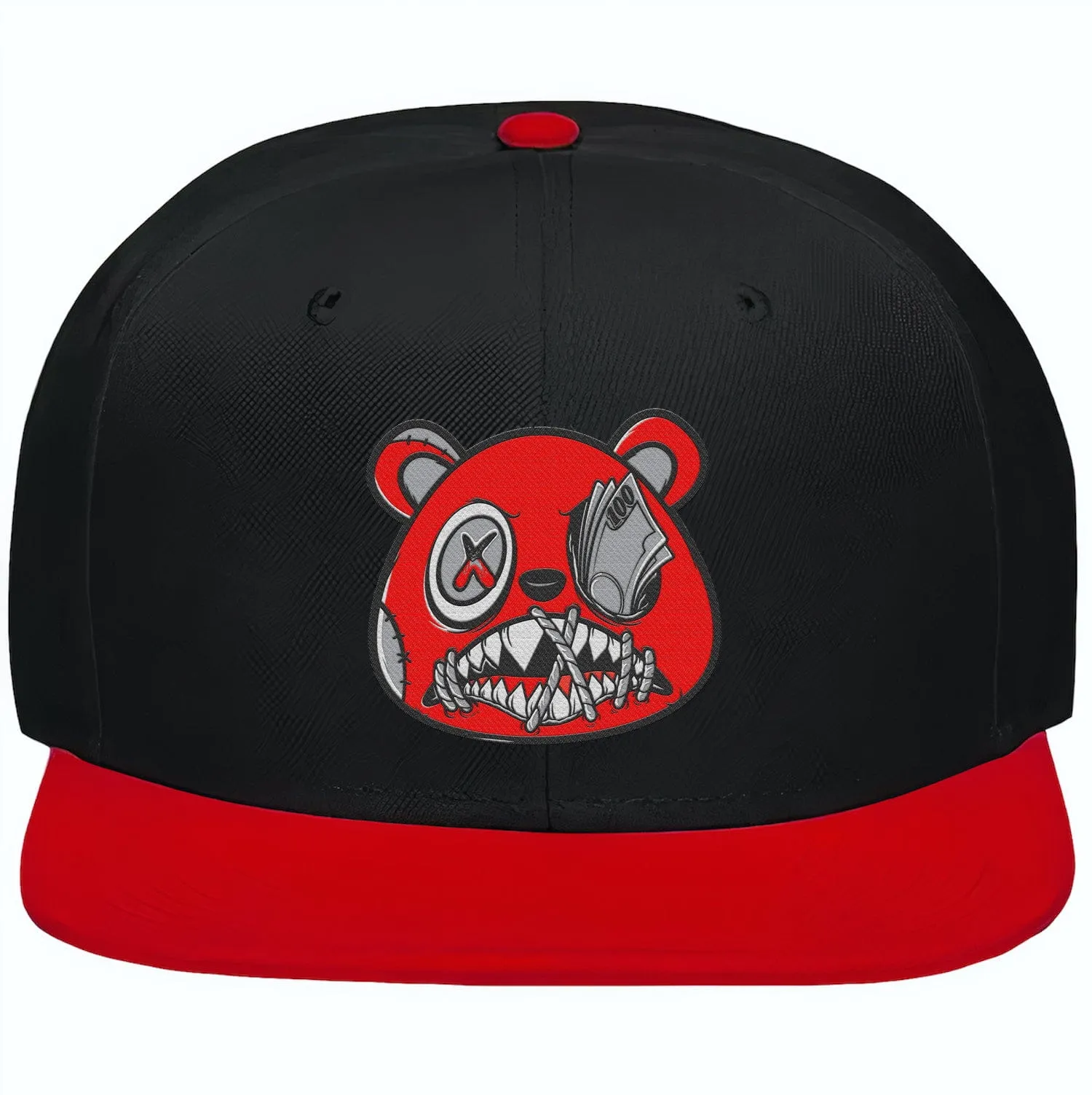 Jordan 4 Red Cement 4s Snapback Hat to Match - RED MONEY TALKS BAWS