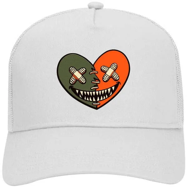 Jordan 5 Olive 5s Trucker Hat to Match : CELADON HEART BAWS