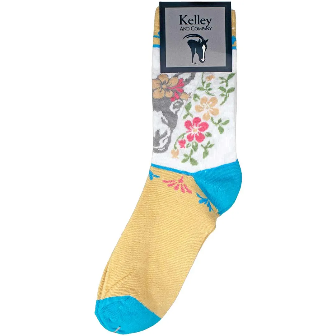 Kelley and Company Donkey Chic Crew Socks