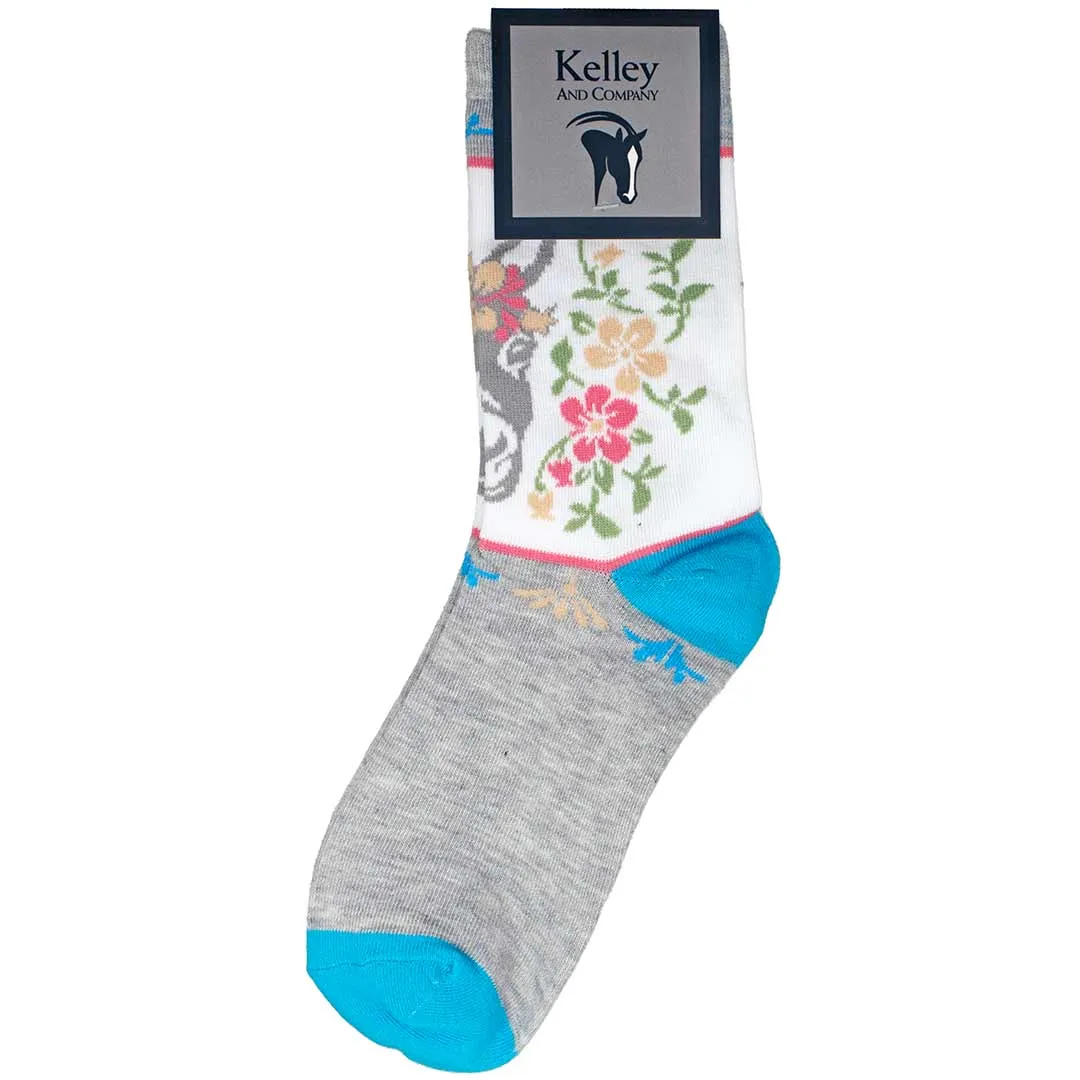 Kelley and Company Donkey Chic Crew Socks