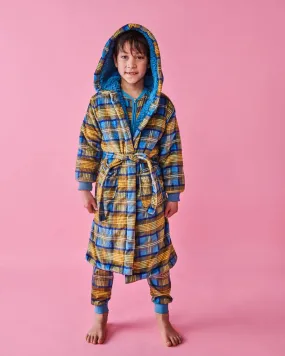 Kip & Co KIDS | Cosy Tartan Kuddle Kids Robe