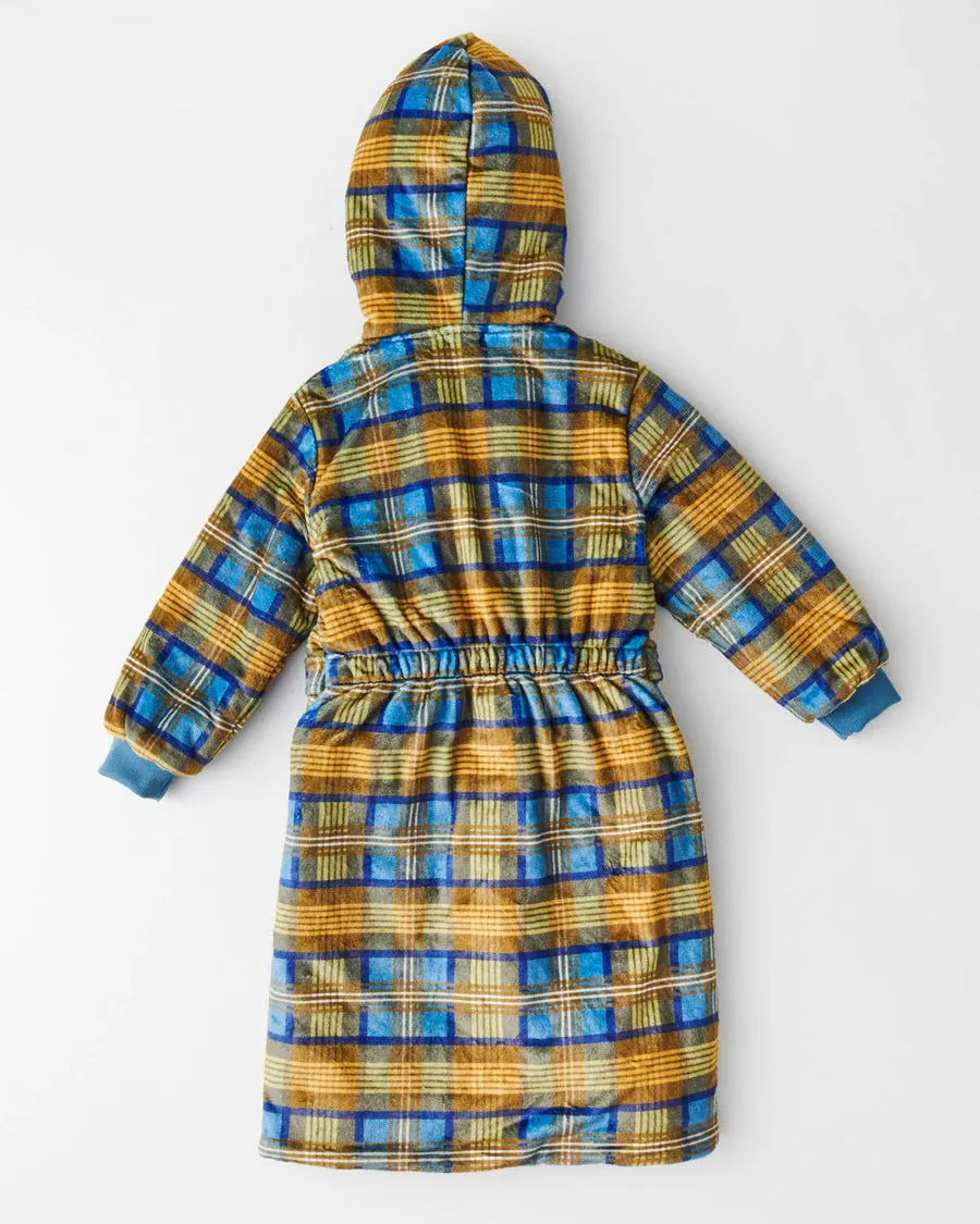 Kip & Co KIDS | Cosy Tartan Kuddle Kids Robe