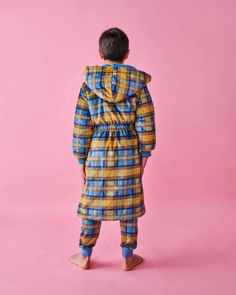 Kip & Co KIDS | Cosy Tartan Kuddle Kids Robe