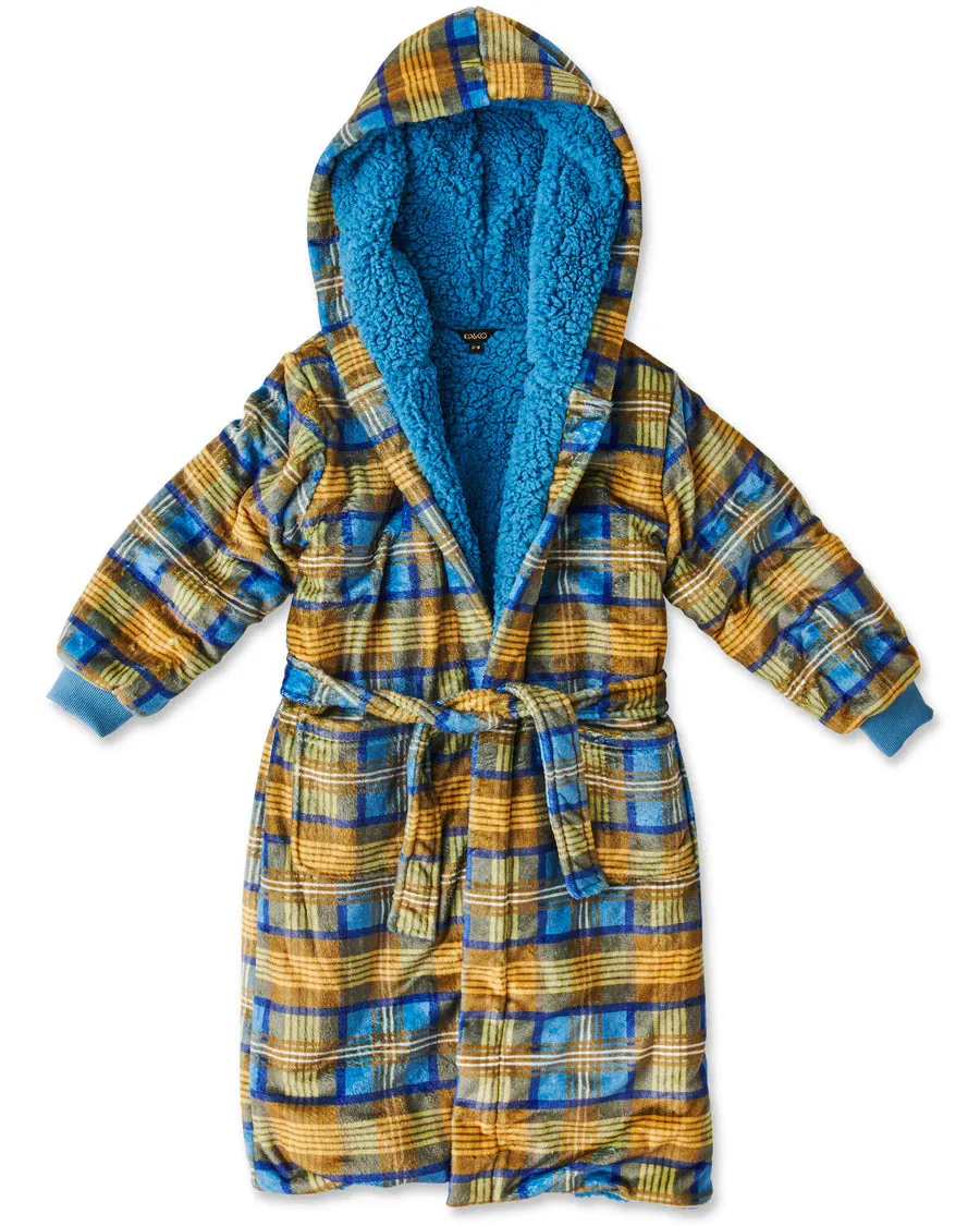 Kip & Co KIDS | Cosy Tartan Kuddle Kids Robe