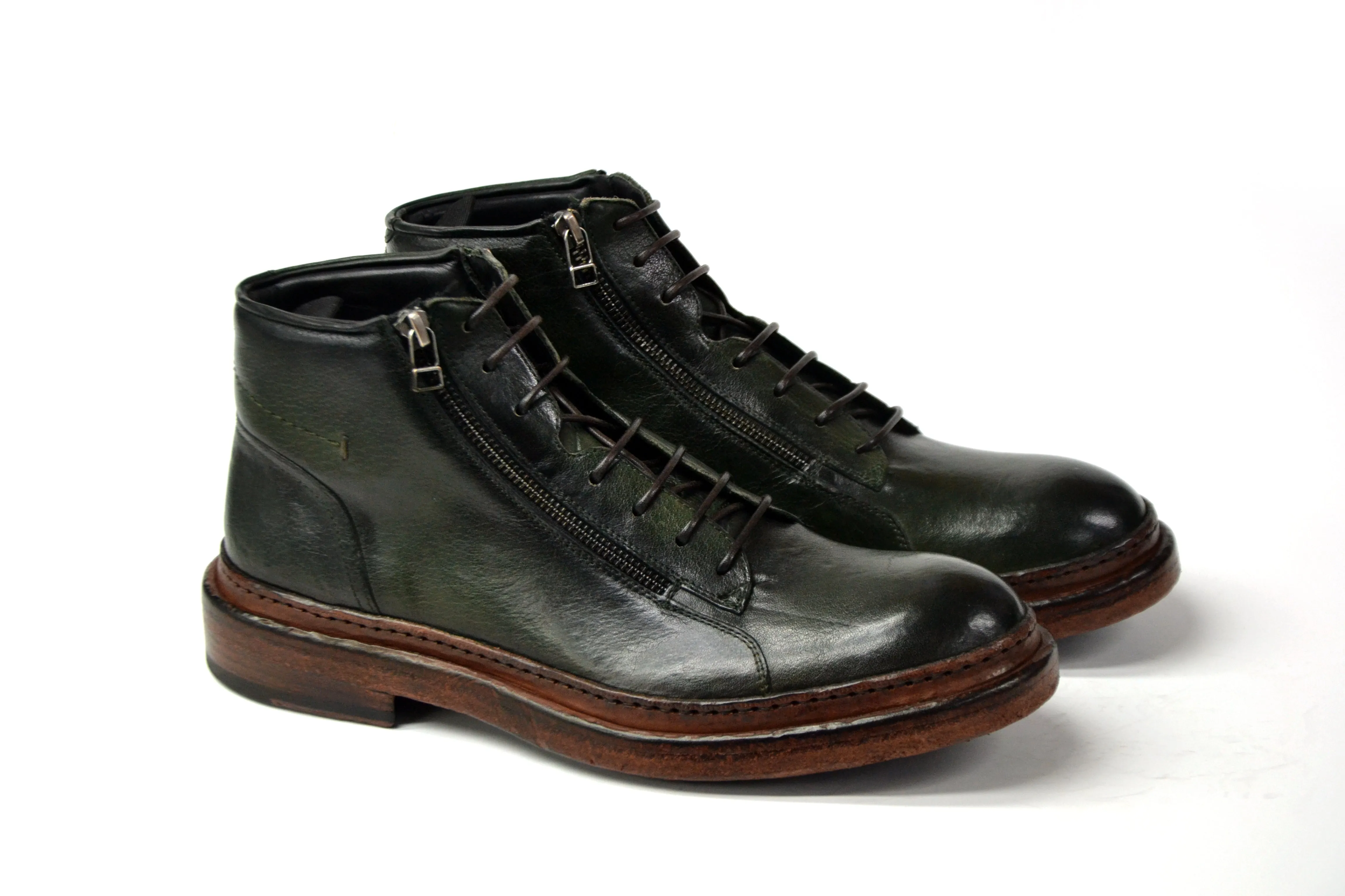 LAST PAIRS 44/45- SAM GREEN CHUKKA BOOTS