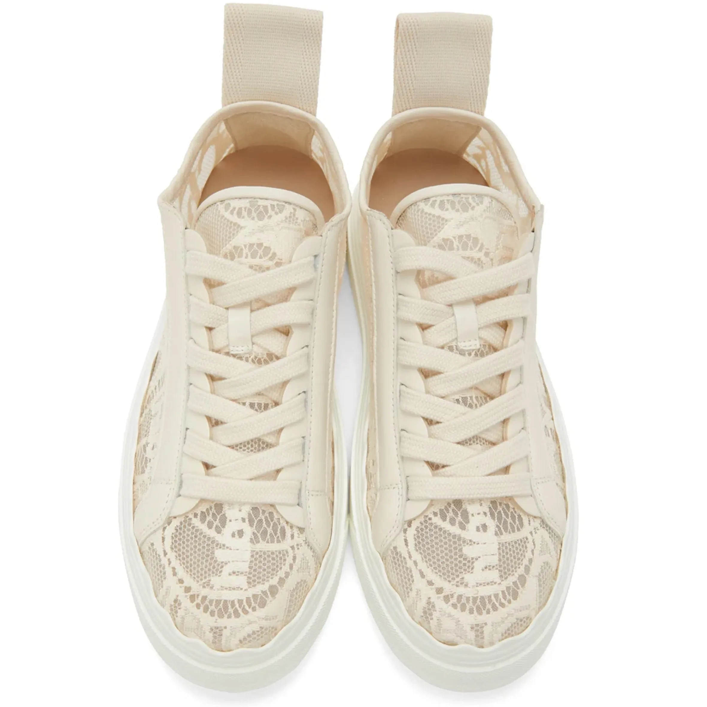 Lauren Lace Sneakers, Mild Beige