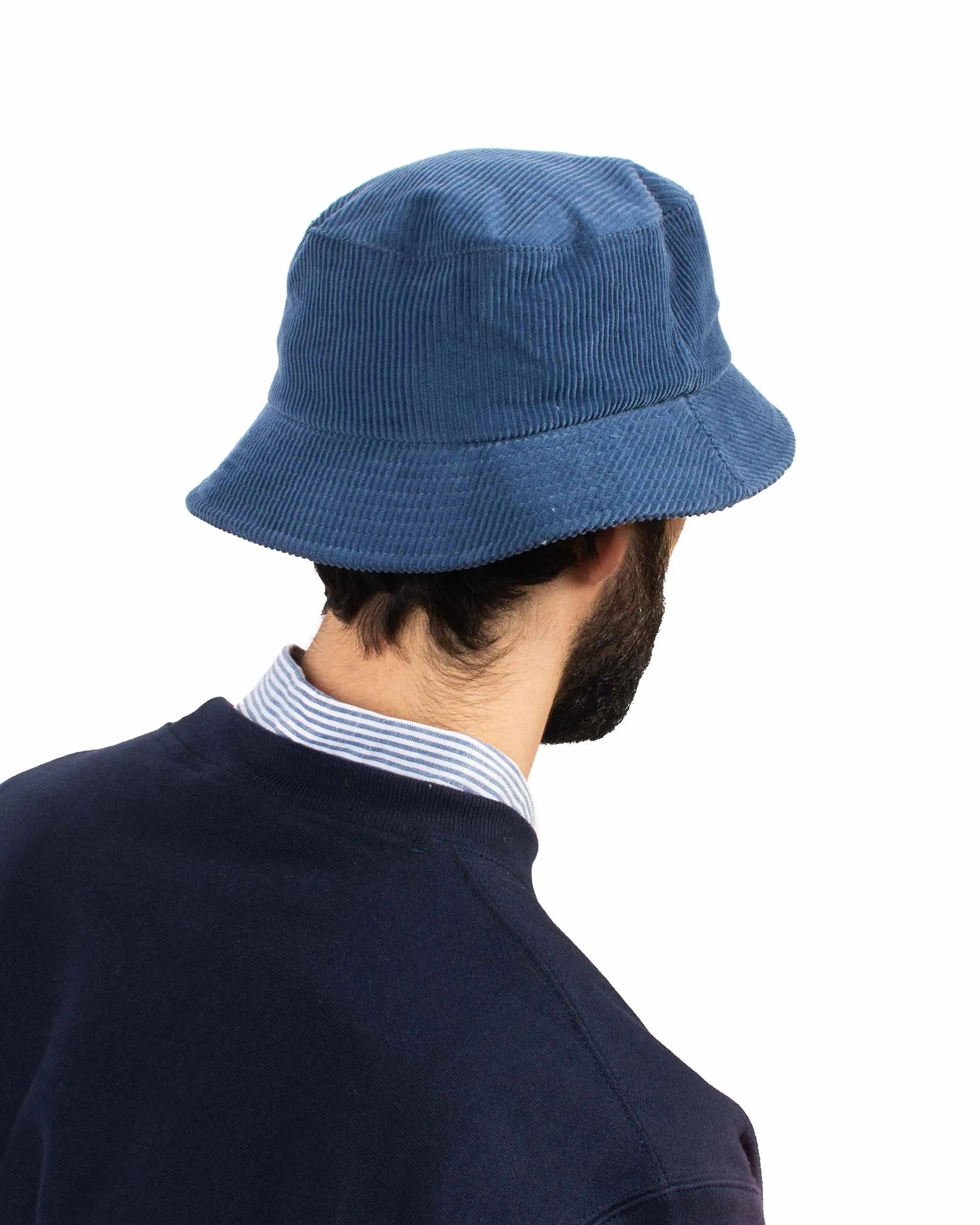 Lite Year Corduroy Bucket Hat Steel Blue